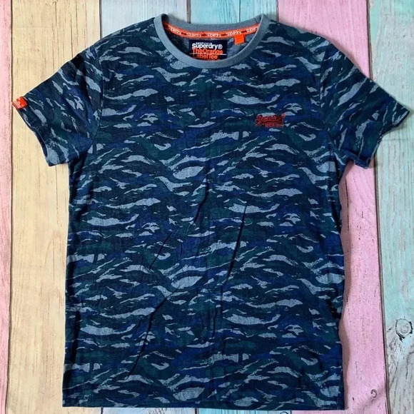 The orange label blue camo short sleeve tee - Picture 3 of 9